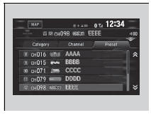 Multi-channel preset (for music channels only)